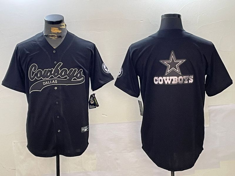 Men Dallas Cowboys Blank Black Joint Name 2024 Nike Limited NFL Jersey style 17->dallas cowboys->NFL Jersey